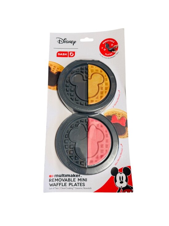 Disney, Dash Other - Disney Dash Mickey Mouse Mini Waffle Plates Set For Multimaker Nonstick